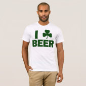T-shirt I bière de shamrock (Devant entier)