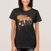 T-shirt I Bleed Orange And Black (Devant)
