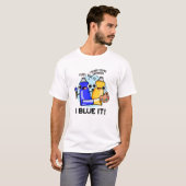 T-shirt I Blue It Funny Artist Peinture Pun (Devant entier)
