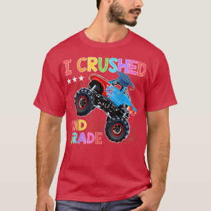 T-shirt I Broyé 2e année Monster Truck Graduation Cadeau
