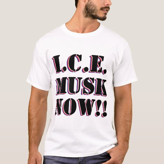 T-SHIRT I.C.E. MUSK (Devant)