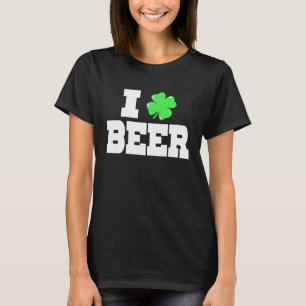 T-shirt I C Jour de la Saint Patrick de bière Irlandais Pa