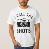 T-shirt I Call The Shots Funny Photographer Quotes - Retro (Devant)