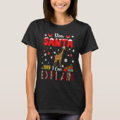 T-shirt I Can Explain Christmas Lights Leopard Plaid Santa (Devant)