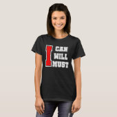 T-shirt I Can I Will I Must Success Motivational Workout (Devant entier)