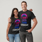 T-shirt I Can t Even Think Straight  Bisexual Pride Flag L (Unisexe)