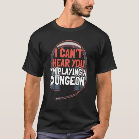 T-shirt I Canu2019t Vous Entendre Iu2019m PC Gamer Gaming (Devant)