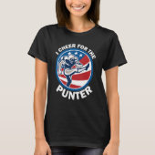 T-shirt I cheer For The Punter Saying Football Punter (Devant)