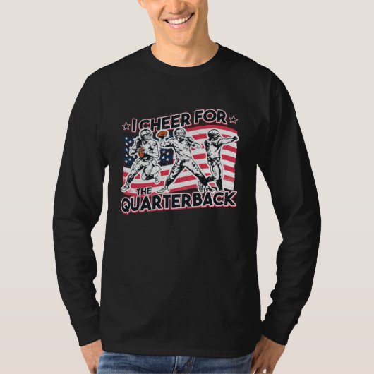 T-shirt I Cheer for the Quarterback (Devant)