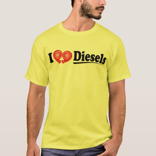 T-shirt I chemise de diesel de coeur (Devant)