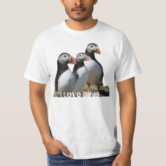 T-shirt I chemise de macareux d'inséparables (Devant)