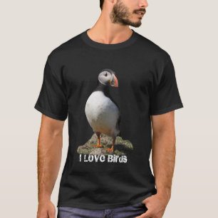 T-shirt I chemise de macareux d'inséparables