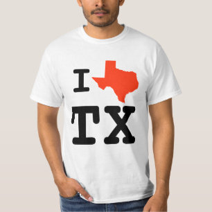 T-shirt I chemise du Texas de coeur
