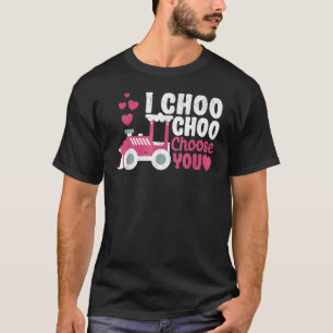 T-shirt I Choo Choo Choisissez Vous Train Hearts Valentine