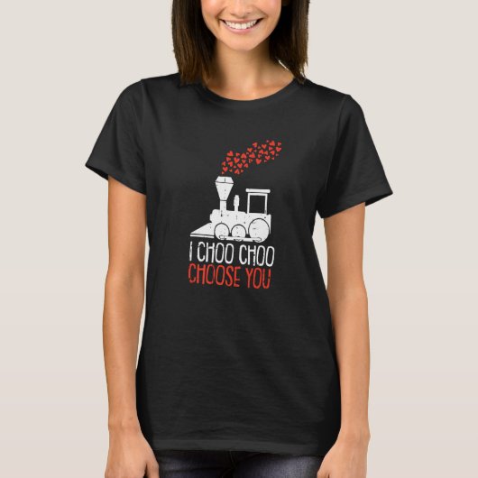 T-shirt I Choo Choo Choisissez Vous Valentines Day Train H (Devant)
