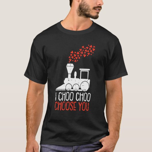 T-shirt I Choo Choo Choisissez Vous Valentines Day Train H (Devant)