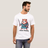 T-shirt I Chose Violence Hamster Warrior (Devant entier)