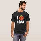 T-shirt I Citrouille Ween Funny Halloween Citation de plai (Devant entier)
