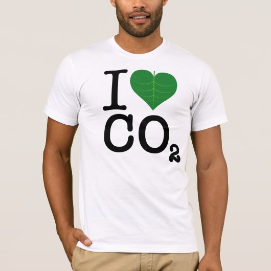 T-shirt I CO2 de coeur (Devant)