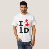 T-shirt I coeur 1D (Devant entier)
