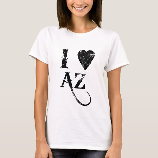 T-shirt I coeur AZ (Devant)