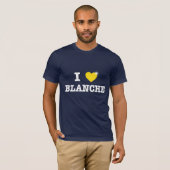 T-shirt I coeur Blanche (Devant entier)