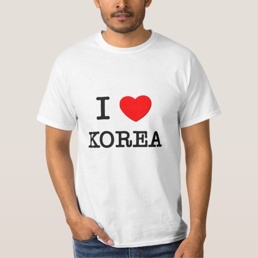 T-SHIRT I COEUR CORÉE (Devant)