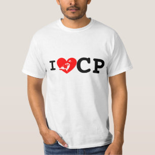 T-shirt I coeur CP BG légère