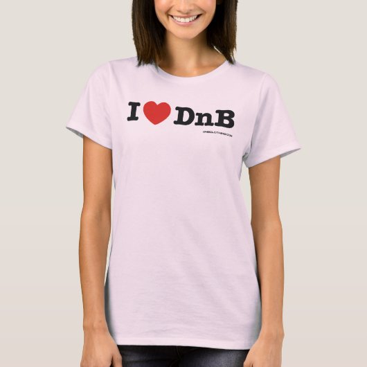 T-shirt I coeur DnB (Devant)