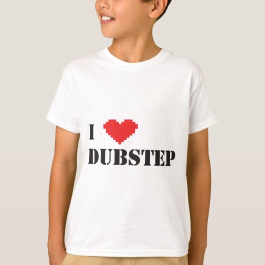T-shirt i coeur Dubstep (Devant)