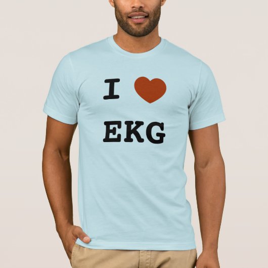 T-shirt I coeur ECG (Devant)