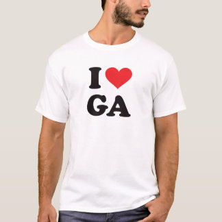 T-shirt I coeur GA - la Géorgie