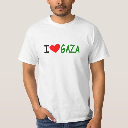T-shirt I coeur Gaza (Devant)