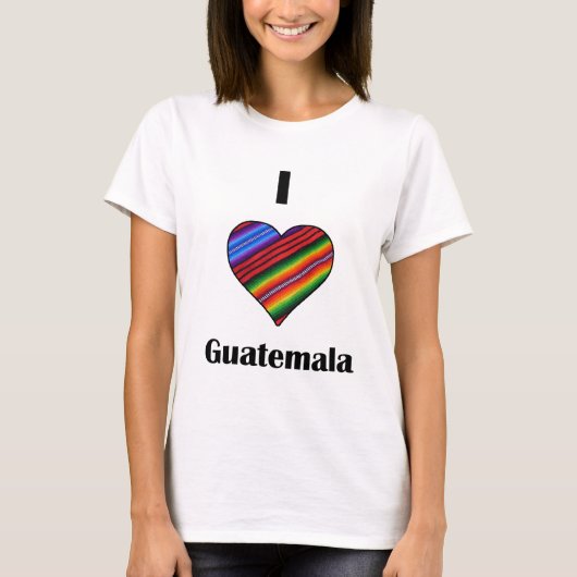 T-shirt I coeur Guatemala Tipico (Devant)