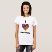 T-shirt I coeur Guatemala Tipico (Devant entier)