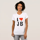 T-shirt I coeur JB (Devant entier)