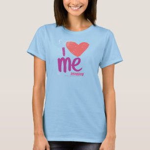 T-shirt I coeur je Rose-Pourpre