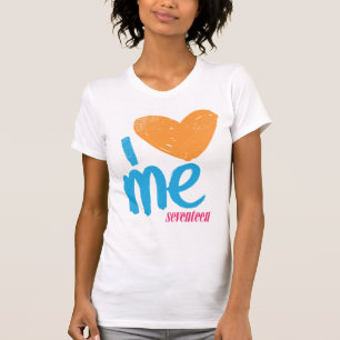T-shirt I coeur j'Orange-Aqua