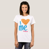 T-shirt I coeur j'Orange-Aqua (Devant entier)