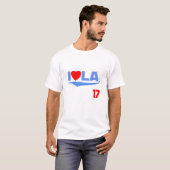 T-shirt I coeur LA (Devant entier)