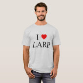 T-shirt I coeur LARP (Devant entier)
