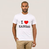 T-SHIRT I COEUR LE KANSAS (Devant entier)