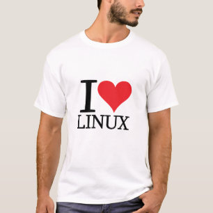 T-shirt I coeur Linux