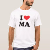 T-shirt I coeur mA - le Massachusetts (Devant)