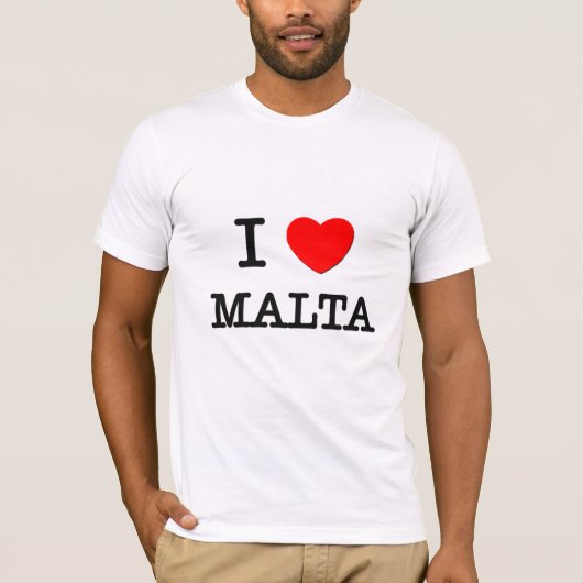 T-SHIRT I COEUR MALTE (Devant)
