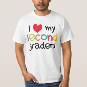 T-shirt I coeur mon deuxième amour de professeur de