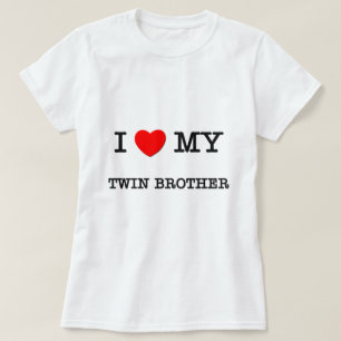 T-shirt I coeur mon FRÈRE JUMEAU