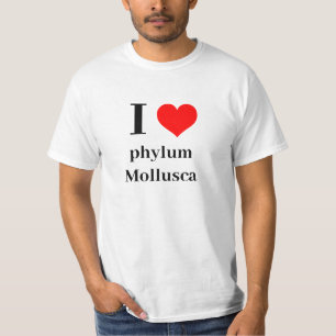 T-shirt I coeur phylum Mollusca
