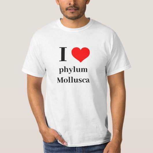 T-shirt I coeur phylum Mollusca (Devant)