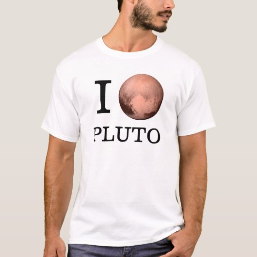 T-shirt I coeur Pluton (Devant)